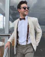 Load image into Gallery viewer, Buffalo Bill Genuine Leather Suspenders - Deep Brown