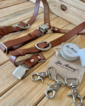 Load image into Gallery viewer, Buffalo Bill Genuine Leather Suspenders - Whisky Tan