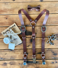 Load image into Gallery viewer, Buffalo Bill Genuine Leather Suspenders
