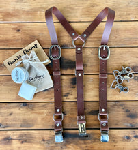 Load image into Gallery viewer, Buffalo Bill Genuine Leather Suspenders
